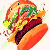 Hamburger-illustration-paint-by-number