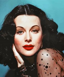 Hedy Lamarr Actress paint by numbers