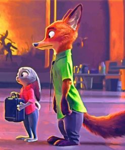 Juddy And Nick Zootopia paint by number