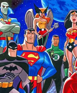 Justice League Animation paint by number