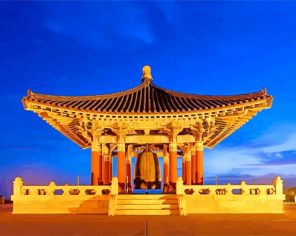 Korean Friendship Bell San Pedro California Paint By Number