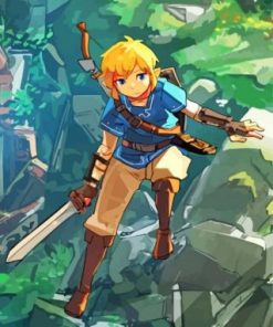 Link The Legend Of Zelda Paint by numbers