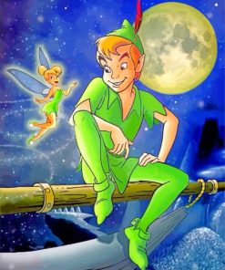 Peter Pan And Tinkerbell paint by number