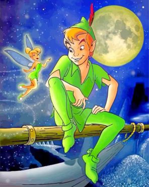 Peter Pan And Tinkerbell paint by number