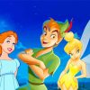 Peter Pan Wendy And Tinkerbell paint by numbers