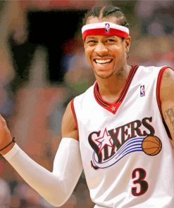 Player Allen Iverson paint by number