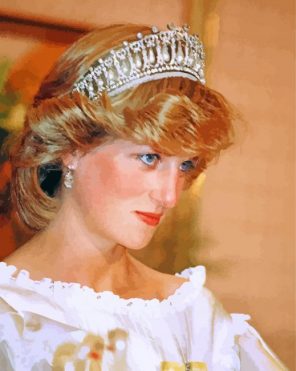 Pretty Princess Diana paint by numbers