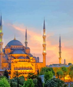 Sultan Ahmed Mosque paint by number