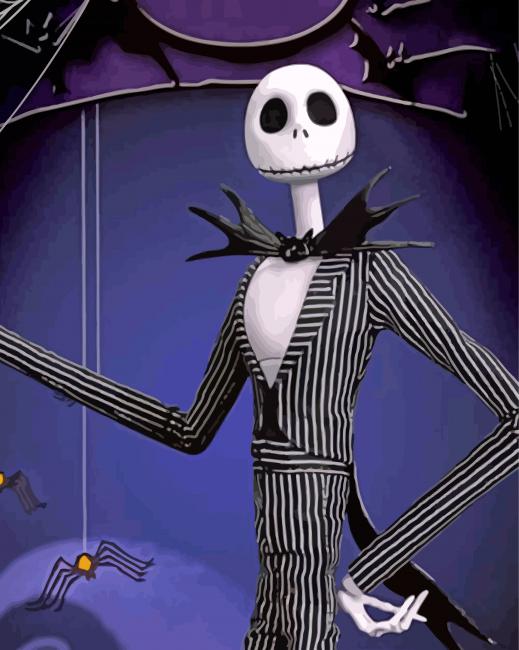 The Nightmare Before Christmas Jack paint by Numbers