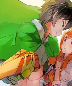 The Rising Of The Shield Hero Naofumi And Raphtalia paint by number