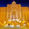 Trevi Fountain Building paint by number