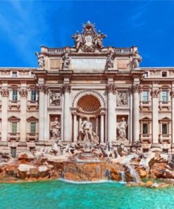 Trevi Fountain Italy paint by numbers