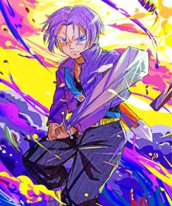 Trunks Dragon Ball Art paint by number