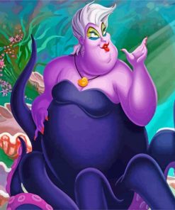 Ursula Sea Witch paint by numbers