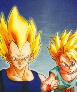 Vegeta And Trunks Dragon Ball Fighters paint by numbers