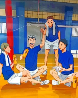 Volleyball Haikyu Anime paint by numbers