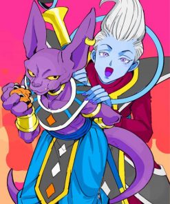 Whis And Beerus paint by number