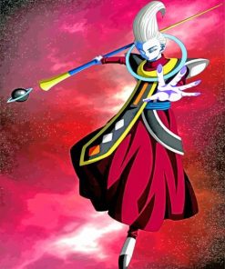 Whis Dragon Ball paint by number