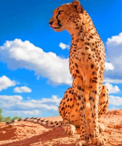 Aesthetic Cheetah Animal paint by numbers