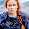 Aesthetic Sansa Stark paint by number