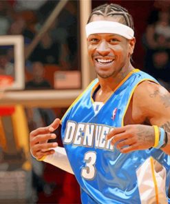 allen iverson denver nuggets paint by numbers