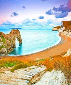 arch durdle door paint by numbers
