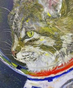 Astronaut Cat Paint by numbers