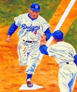 Baseball Dodgers Players paint by numbers