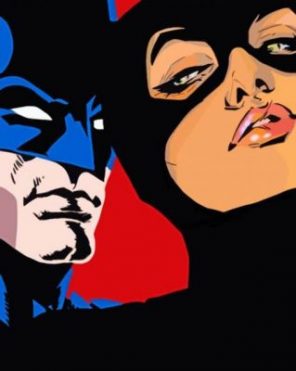 Batman And Catwoman Paint by numbers
