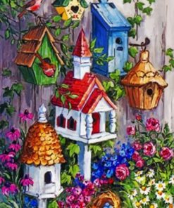 Bird House Cottage paint by numbers