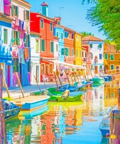 Burano Italy paint by numbers