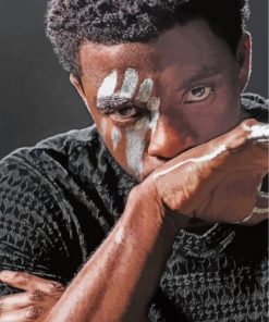 Boseman Black Panther paint by numbers