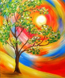 Colorful Tree Of Life paint by numbers
