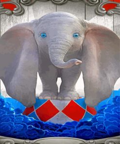 cute dumbo paint by number