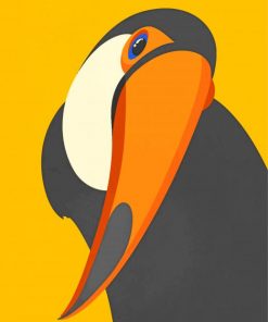 Cute Tucan paint by numbers