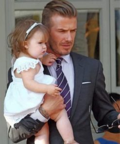 David Beckham And Harper paint by numbers