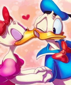 Donald And Daisy Duck paint by numbers