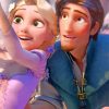 Flynn Rider And Rapunzel paint by numbers