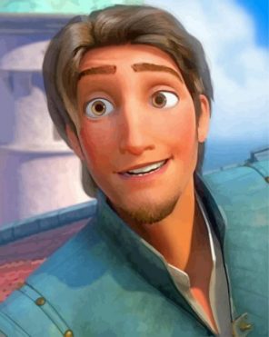 flynn rider disney paint by numbers