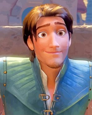 flynn rider paint by numbers