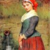 Girl By A Well Charles Sillem Paint by numbers