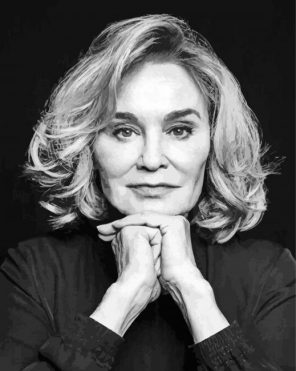 jessica lange Black and White paint by number