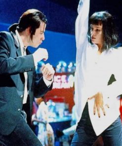Mia Wallace And Vincent Dancing paint by numbers