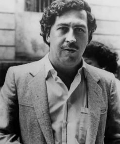 Pablo Escobar Black and White paint by numbers