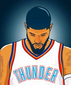 paul george Illustration paint by numbers