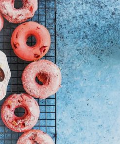 Pink Donuts paint by numbers