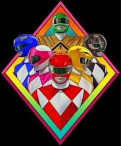Power Rangers Characters paint by numbers