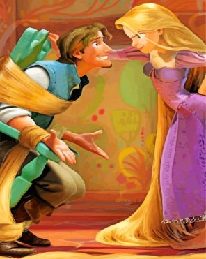 Rapunzel And Flynn Rider Paint By numbers