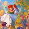 romantic peter pan and wendy paint by numbers