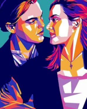 Rose And Jack Pop Art Paint by numbers
